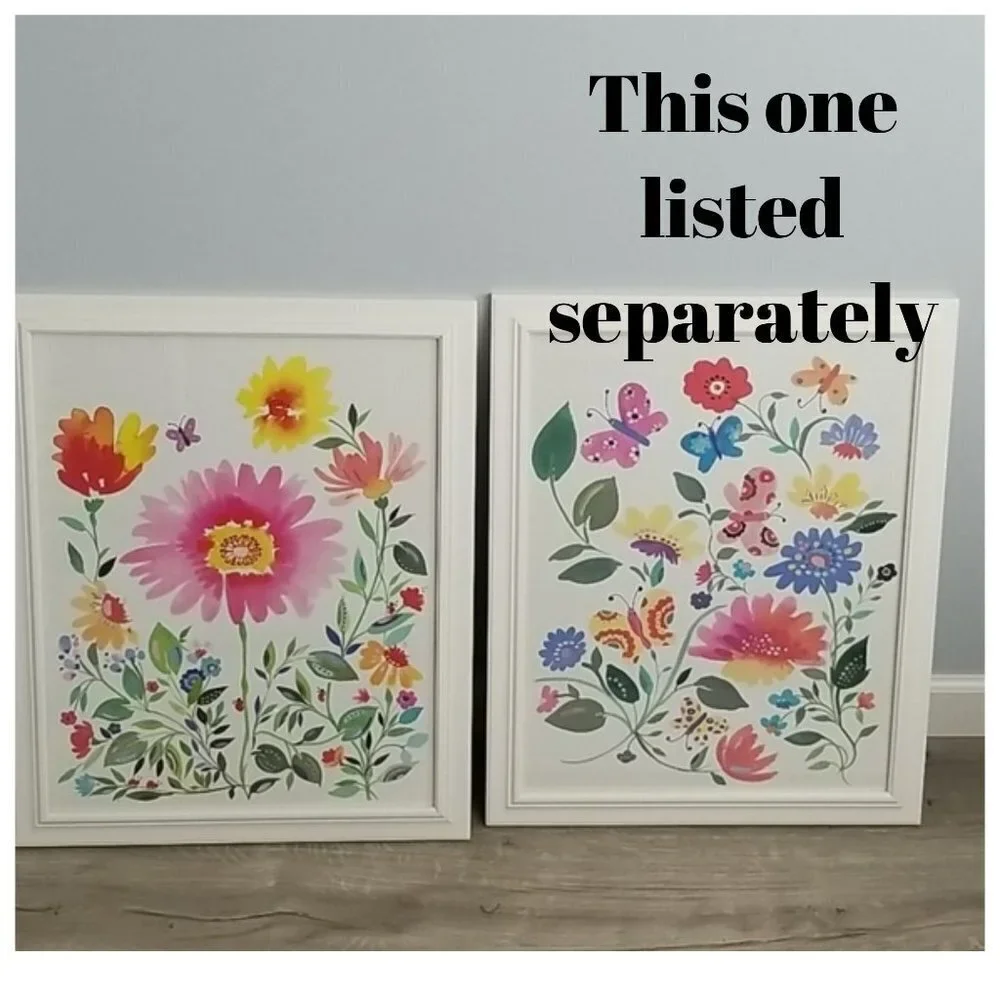 Framed Butterfly Garden Friends Art Print